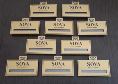 Бейджи для ресторана «Сова»