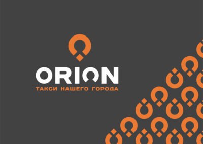 Логотип, паспорт логотипу та фірмовий стиль Оріон таксі